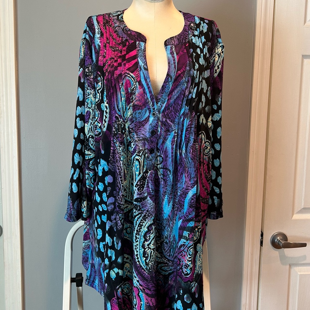 Gloria pleat tunic top